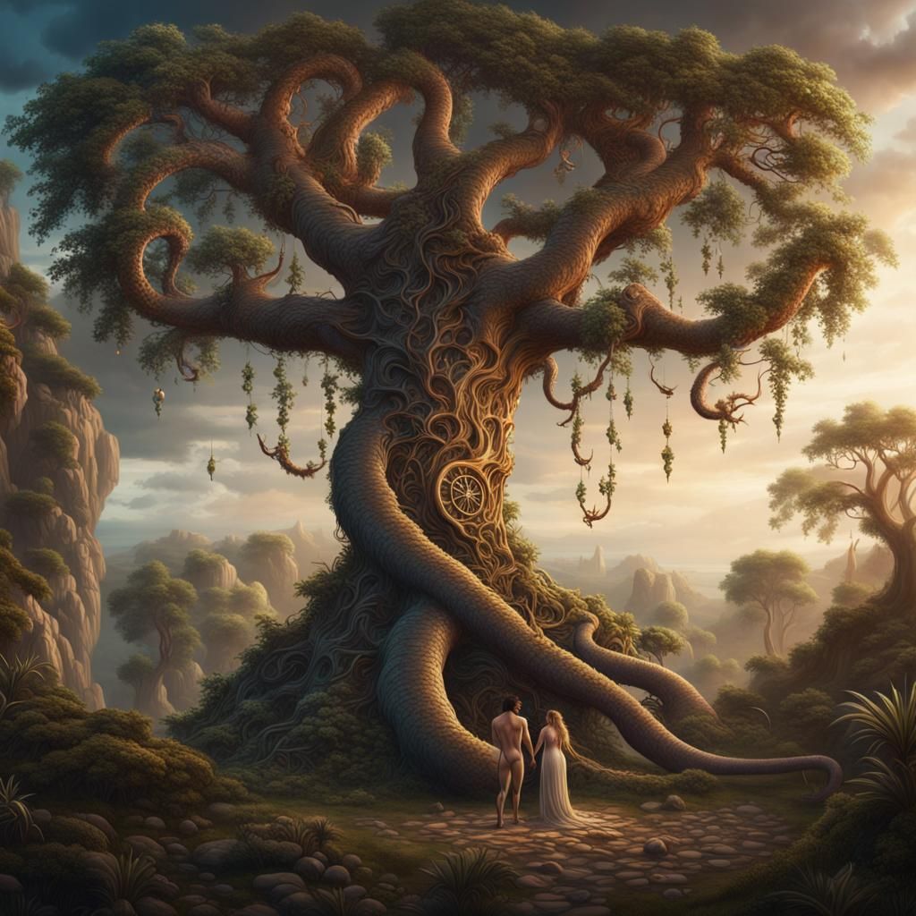 Adam and Eve at the Tree of Life