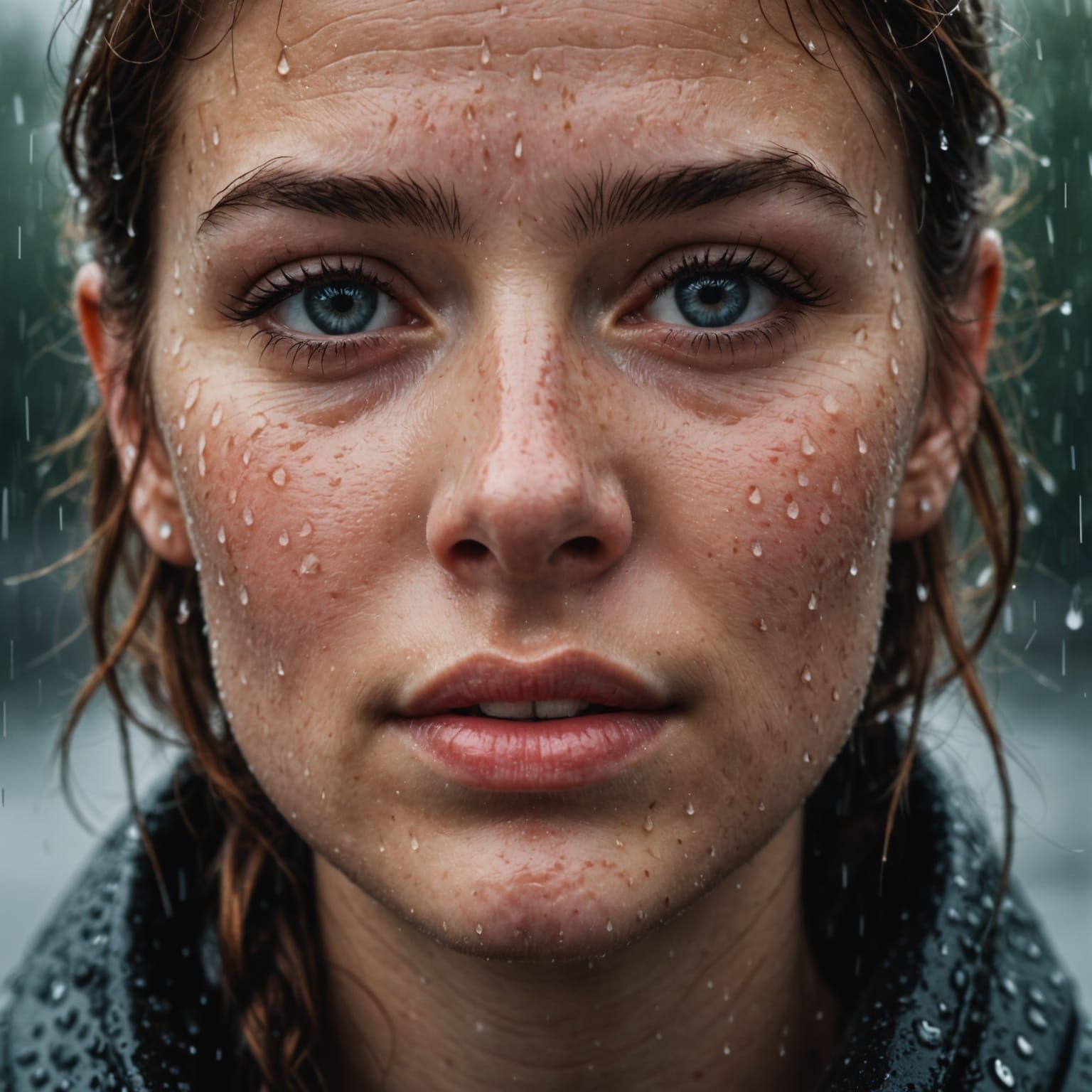 Rainy Day Reflections in Rainpunk Style