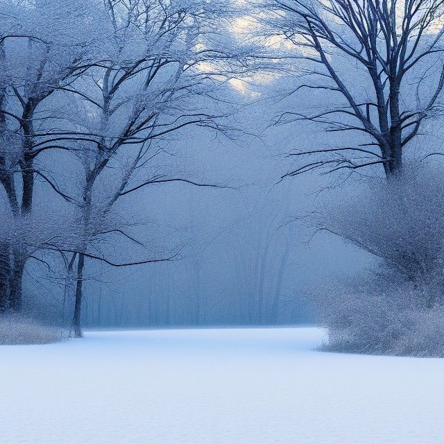 Barren Winter Wasteland Landscape