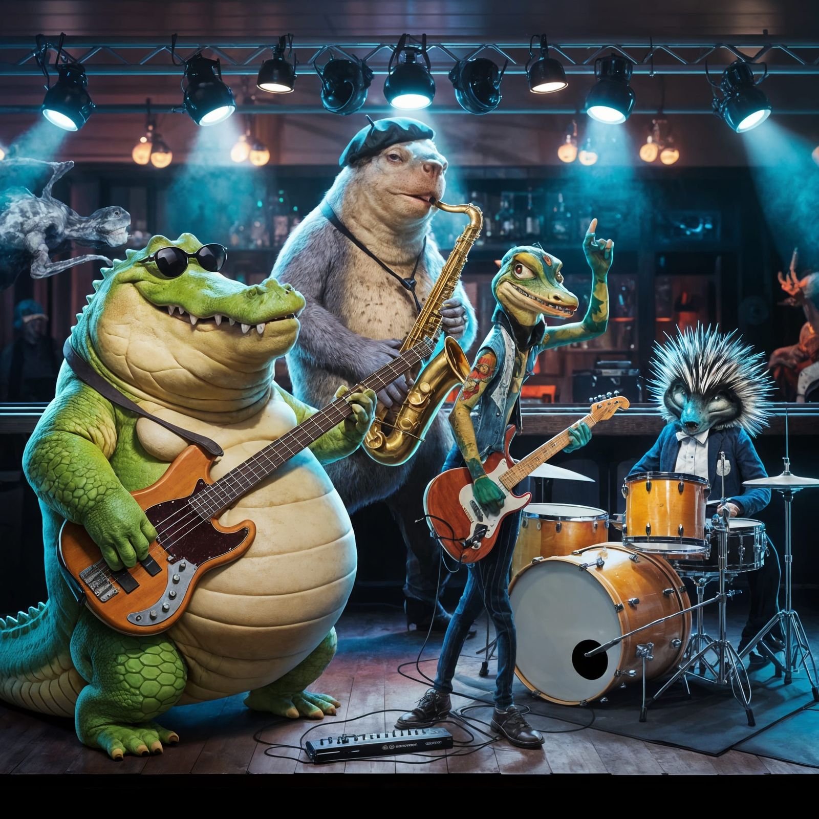 Funky Animal Jazz Band on Stage