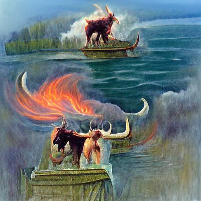 Khalkotauroi: Fire-Breathing Bulls of Greek Myth