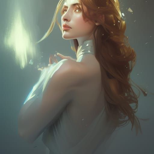 Detailed Portrait in Splash Art Style