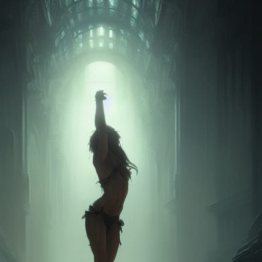 Eternal Figure in Dark Fantasy Style