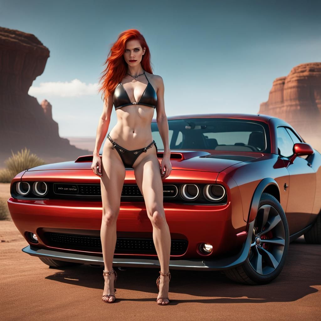 Redhead and Challenger: Detailed Fantasy Concept Art