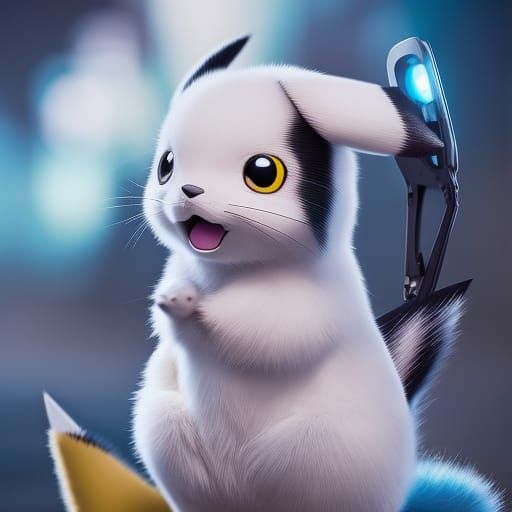 Hyperrealistic Pikachu Pokemon in Ultra Detail