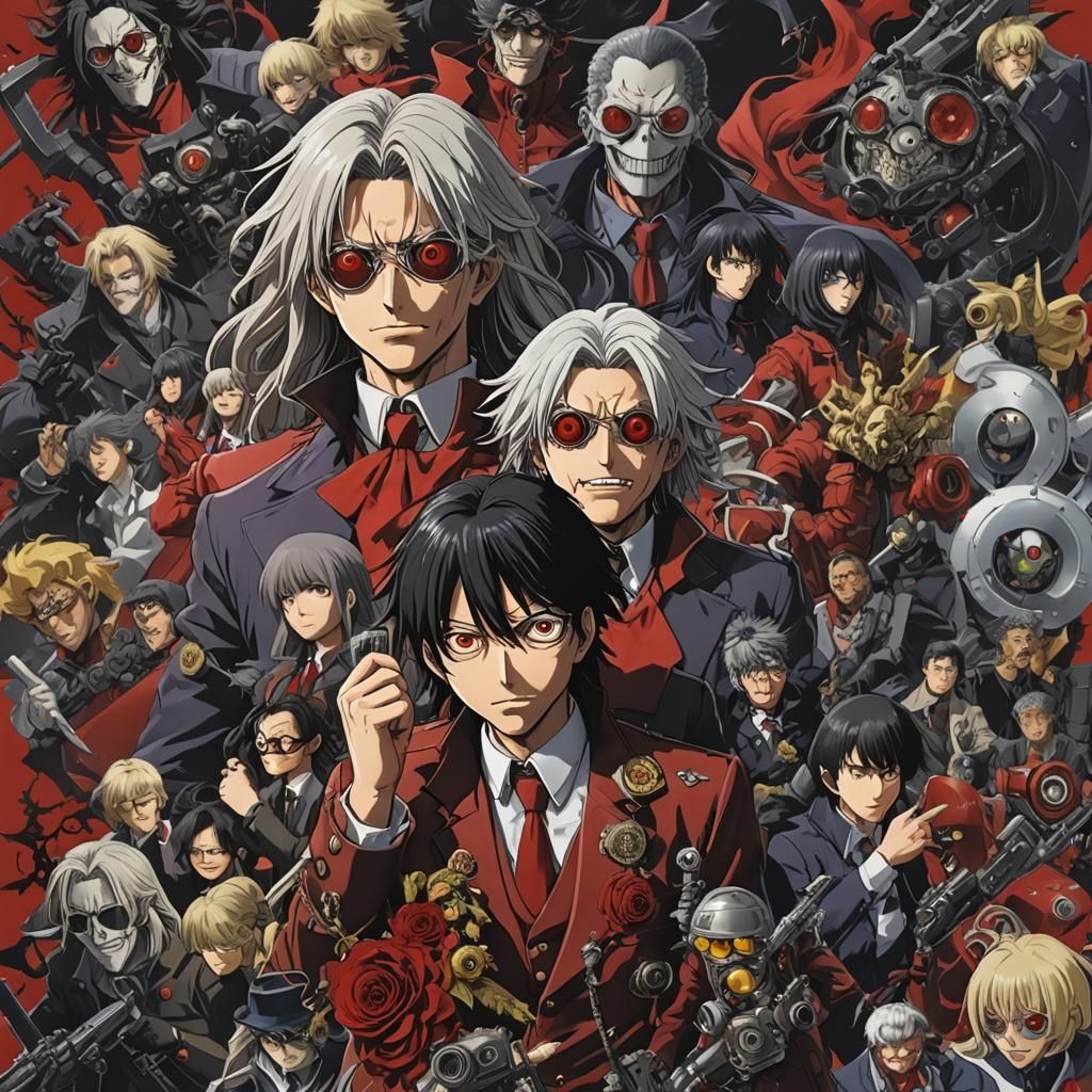 Detailed Anime Collage Inspired by Studio Ghibli