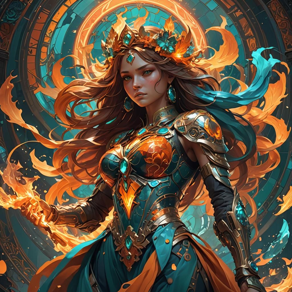 Dynamic Flame Concept Art in 8k Resolution