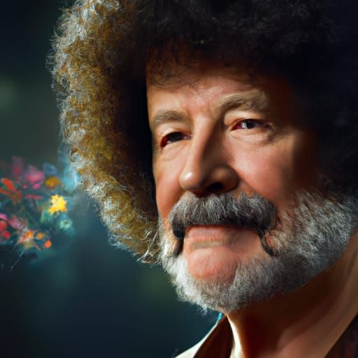 Hyperdetailed Portrait of Bob Ross in Unreal Engine