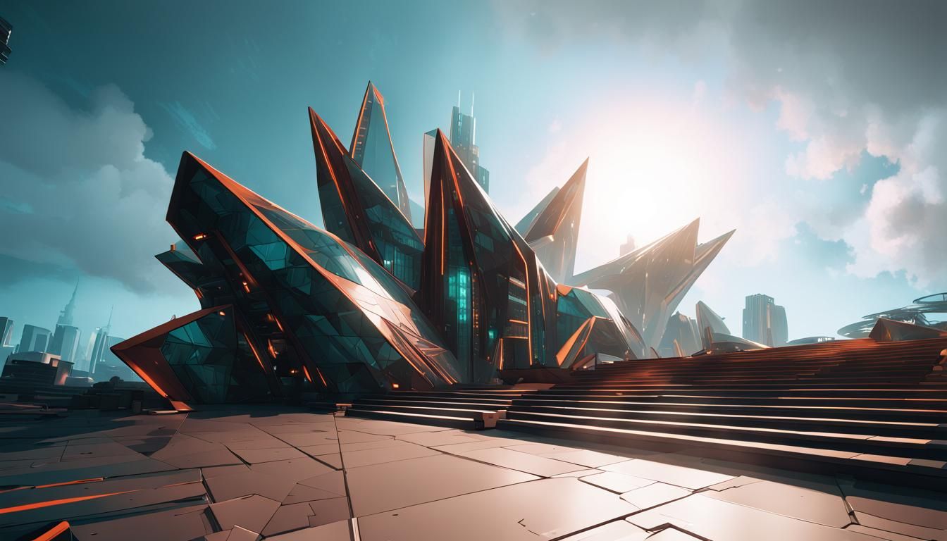 Cyberpunk Cityscape Concept Art in 8K Resolution