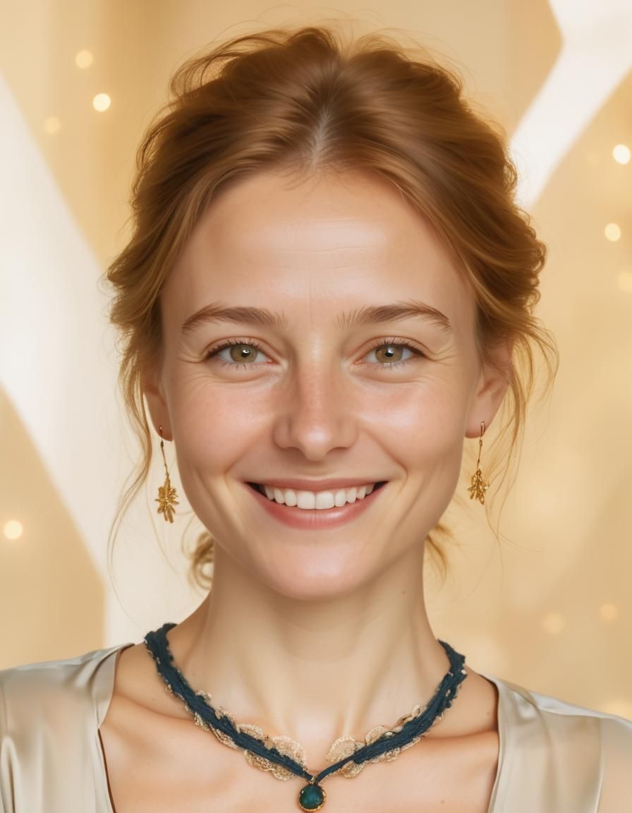 Warm Portrait of Smiling Person in Soft Light