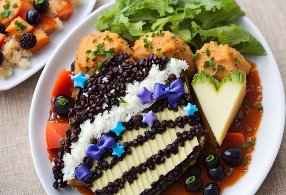 Girly Bento Box: A Cute Food Arrangement