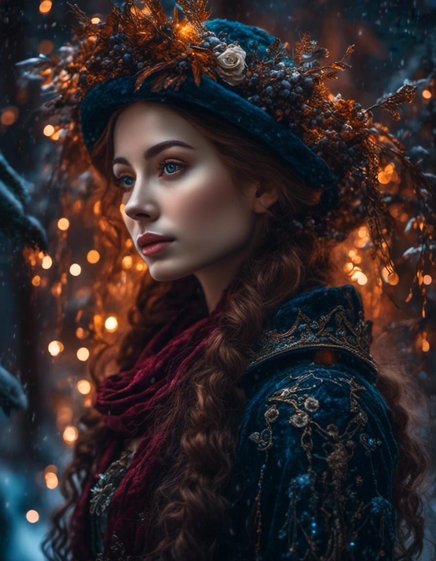 Melancholic Bookworm in Dark Academia Style