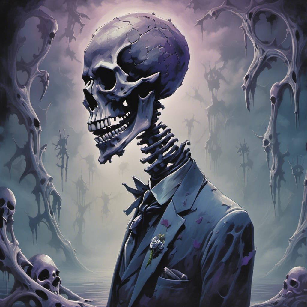 Wear the bones of silence -..