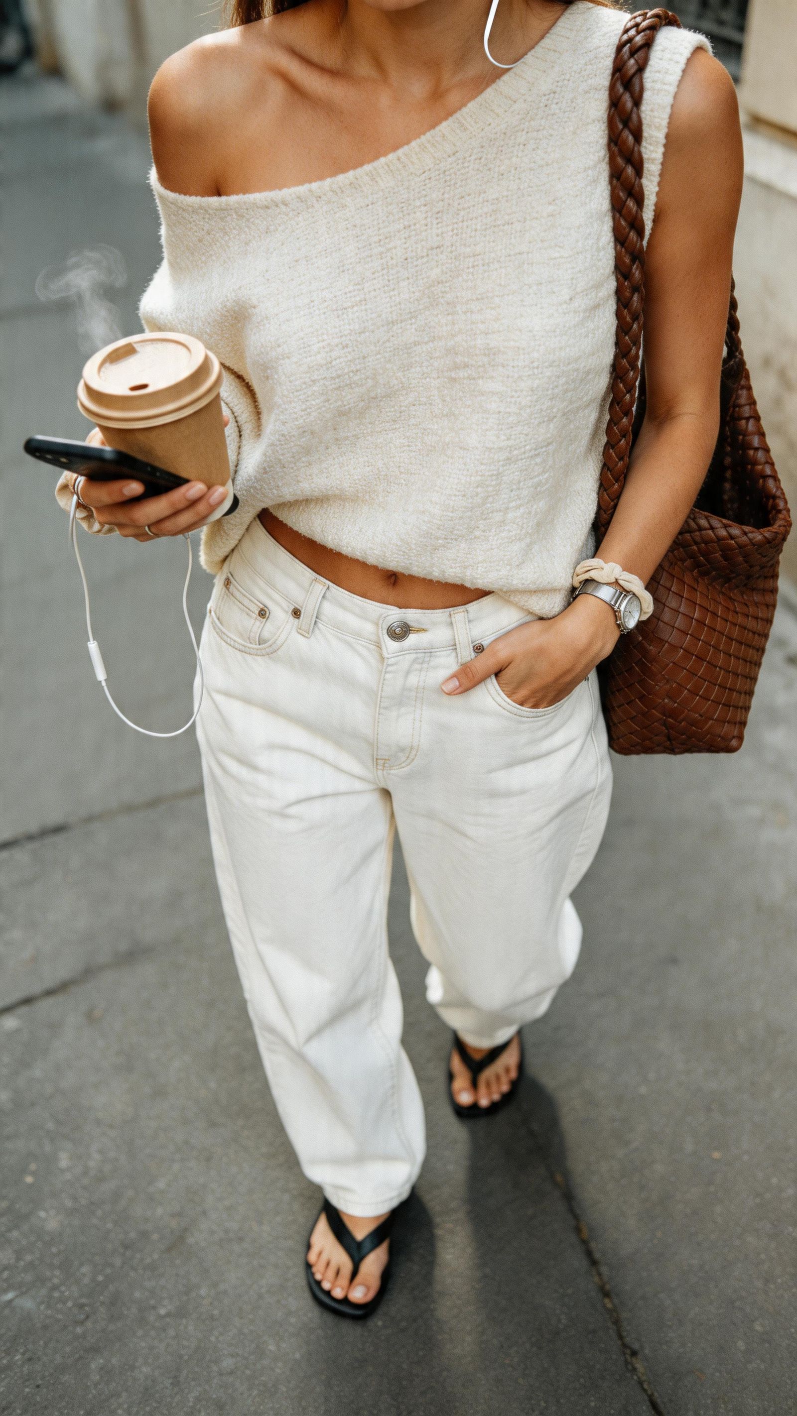 Hyperrealistic Parisian Muse in Chic Street Style