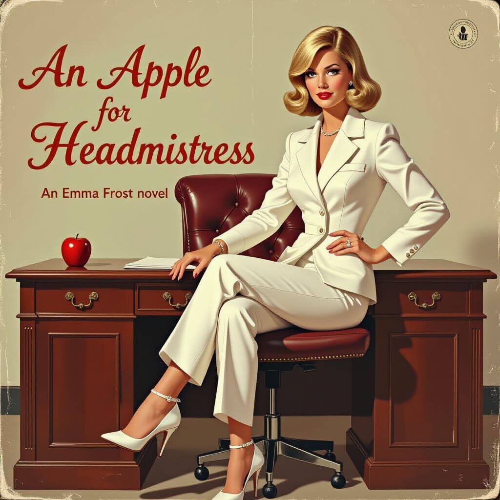 Vintage 1970s YA Novel Cover: An Apple for Headmistress