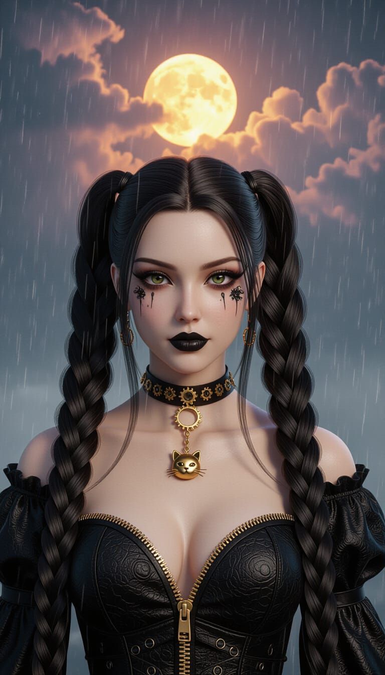 Sad braided Gothic
