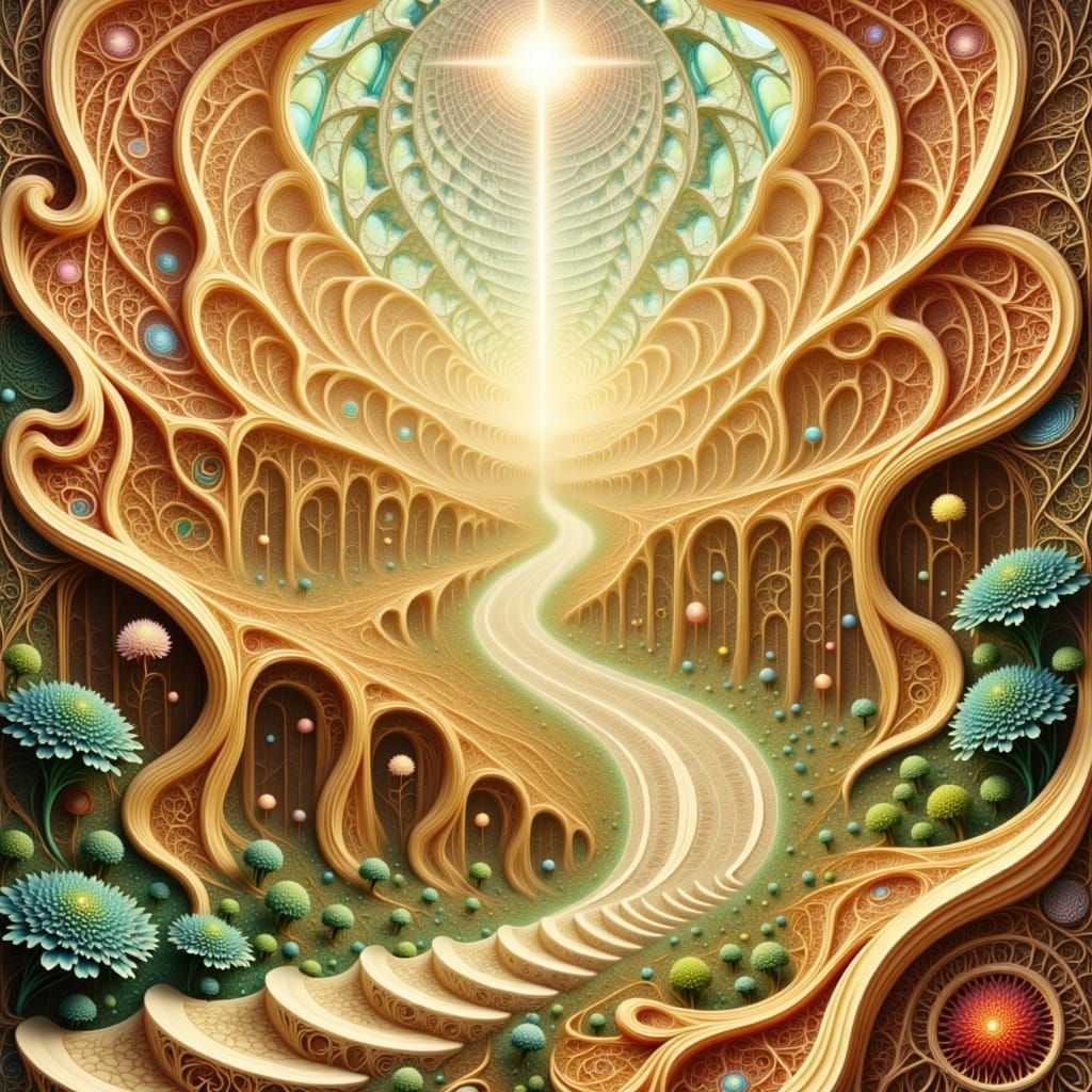 Dreamlike Architectural Forms in Pastel Hues