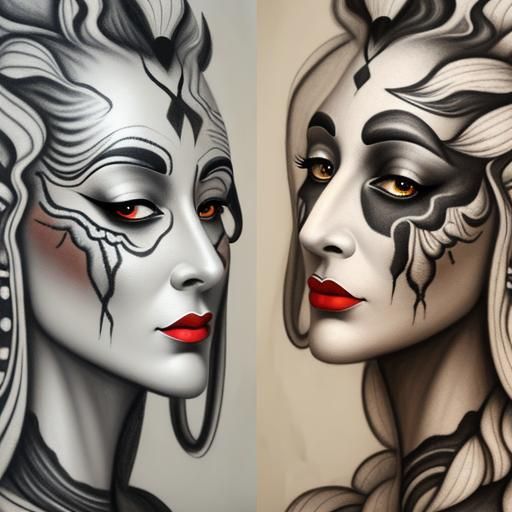 Hyperdetailed Charcoal Cave Painting