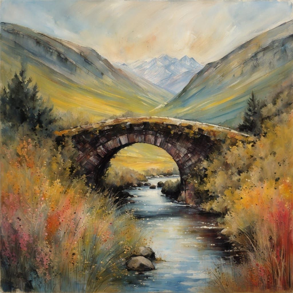 Old bridge in the highlands