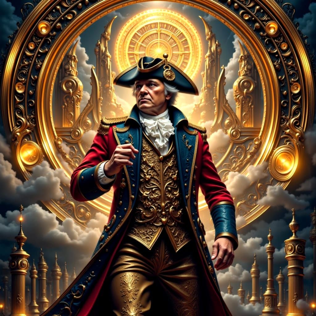 Continental Army General Emerges From Time Portal