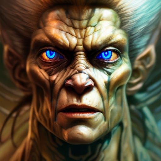 Clark Kent Portrait in Mixed Media Style