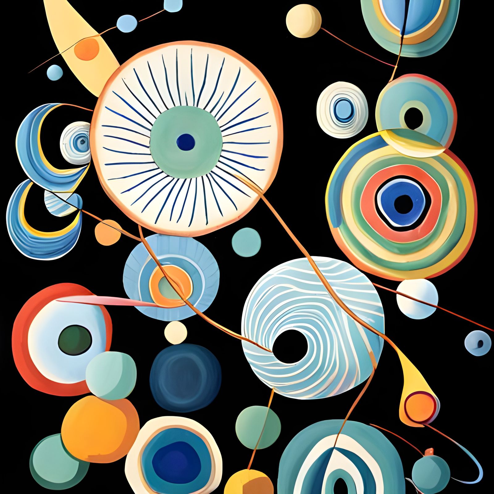 Celestial Abstract Art in a Surreal Style