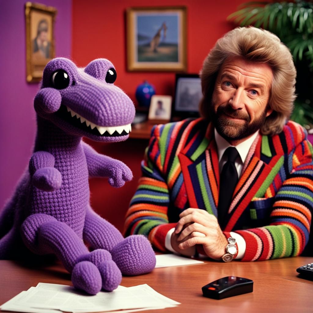 Pohs Paws Dinosaur on Multicoloured Swapshop