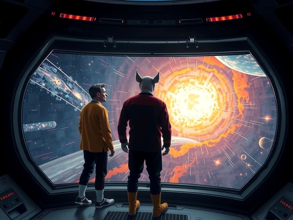 Pig-Headed Captain Kirk on the USS Enterprise