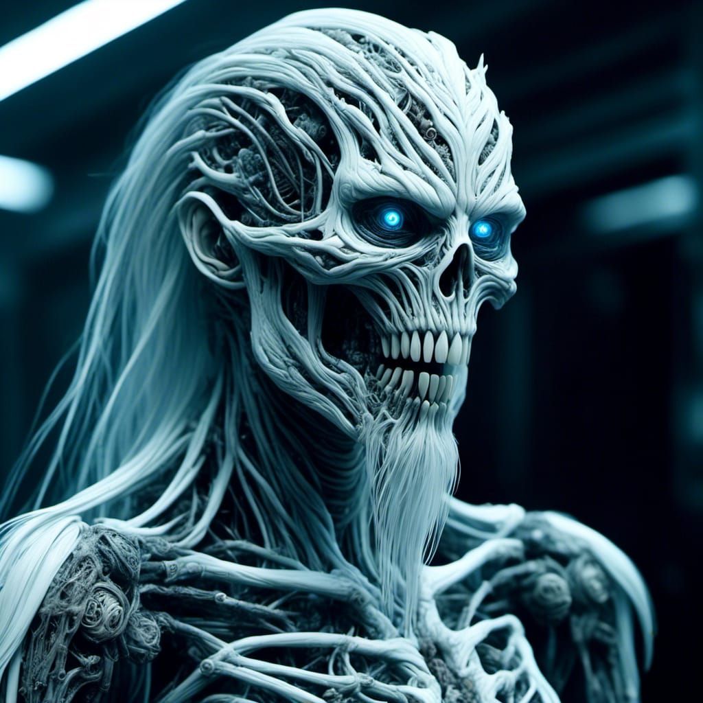 White Walker Hybrid Fusion: AI Generated Creature