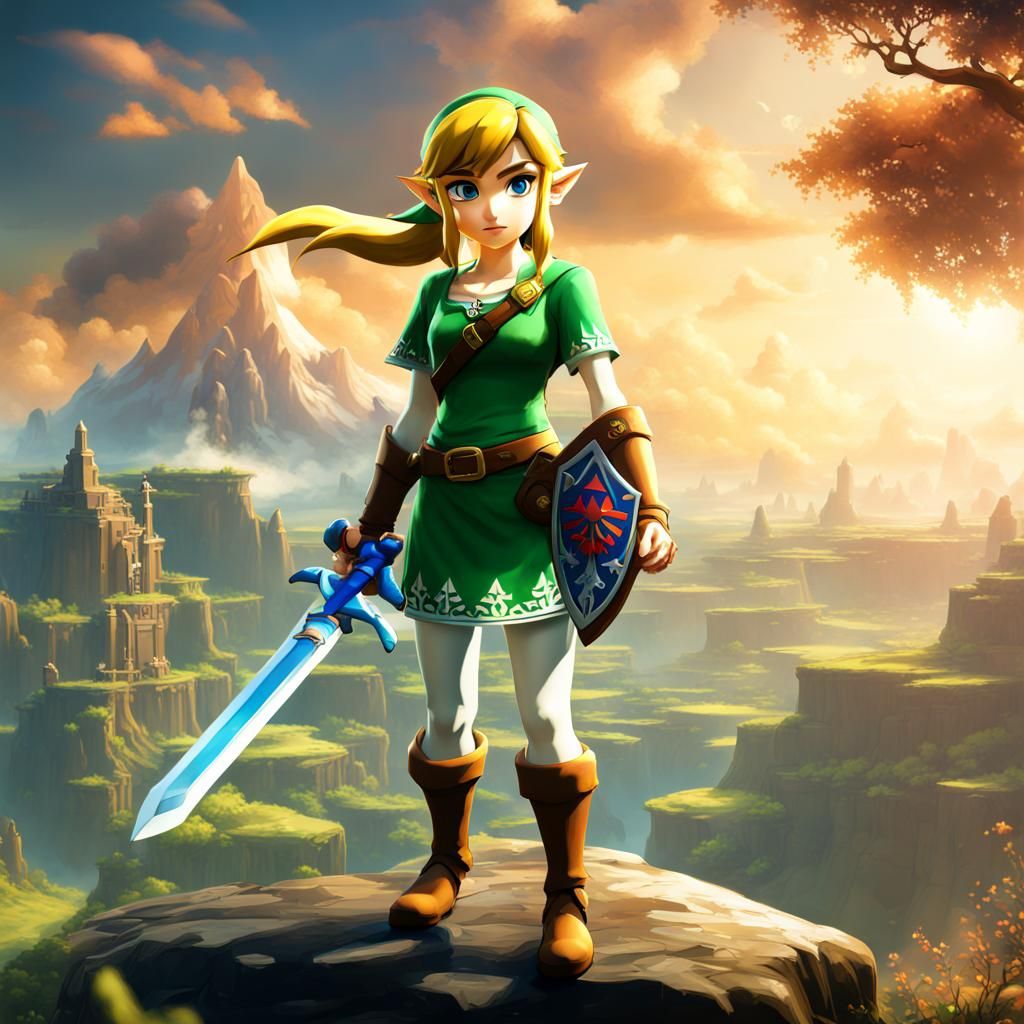 Female Link from Legend Of Zelda Art