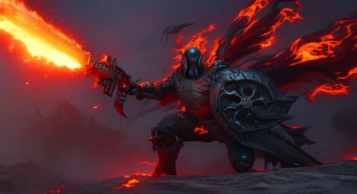 Medieval Ghost Rider Concept Art in Unreal Engine 5
