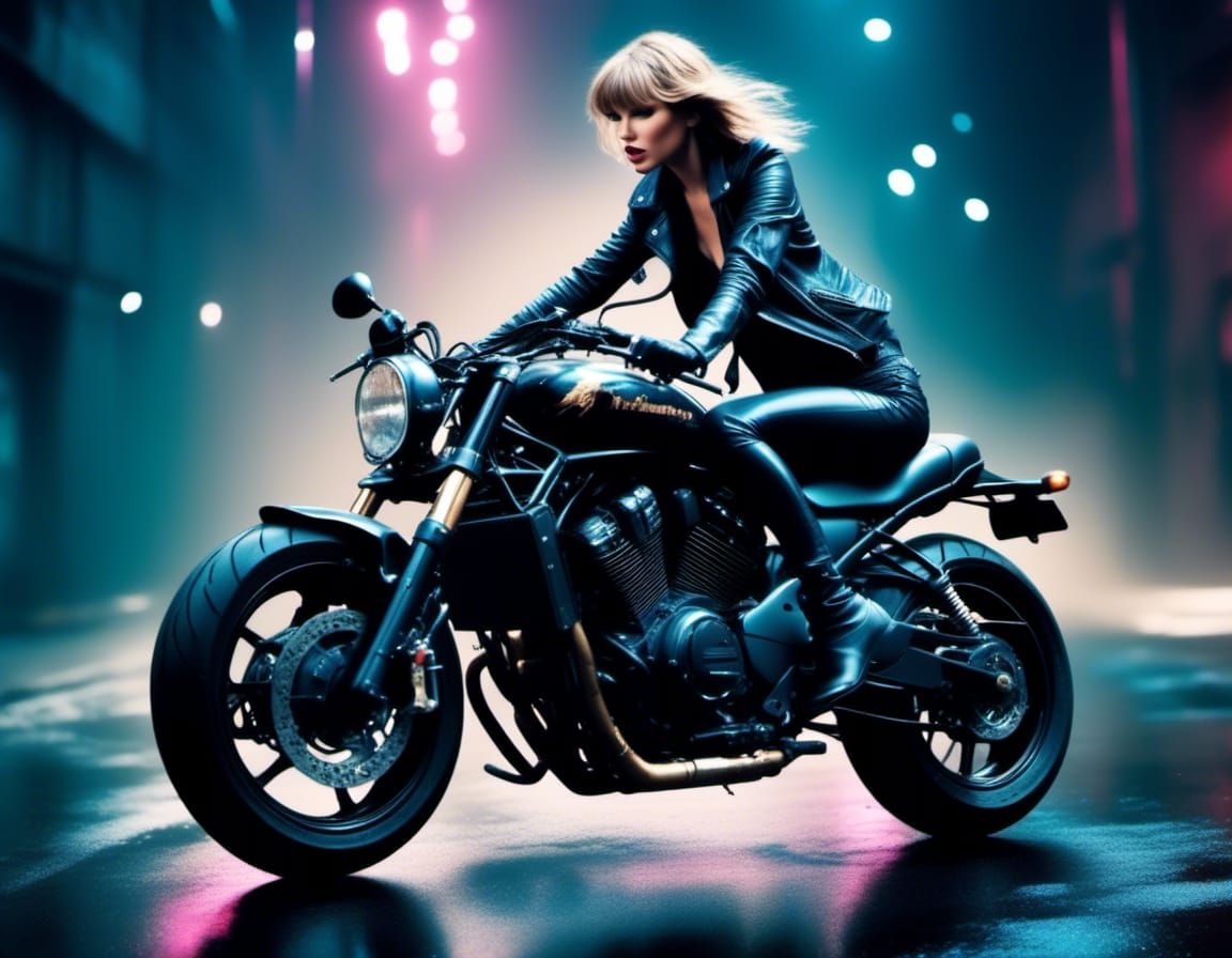 Leatherpunk XL 2126 ⚙️ Taylor Swift riding on a Motorbike [ls 4:3]