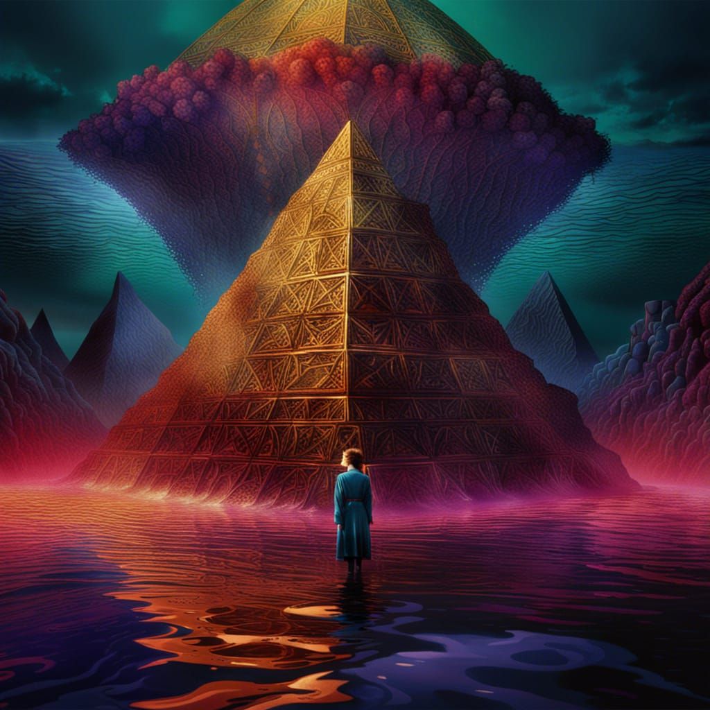 Surreal Siren and Shepherd Boy Fantasy Art