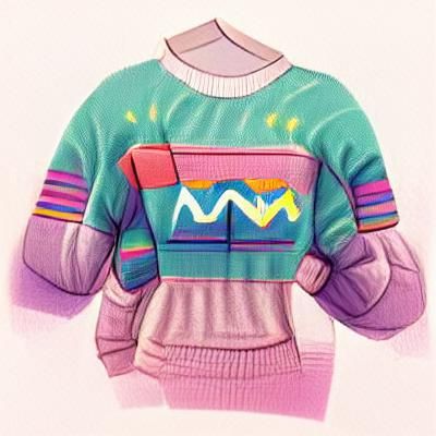 Cute 80s Style Sweater Design