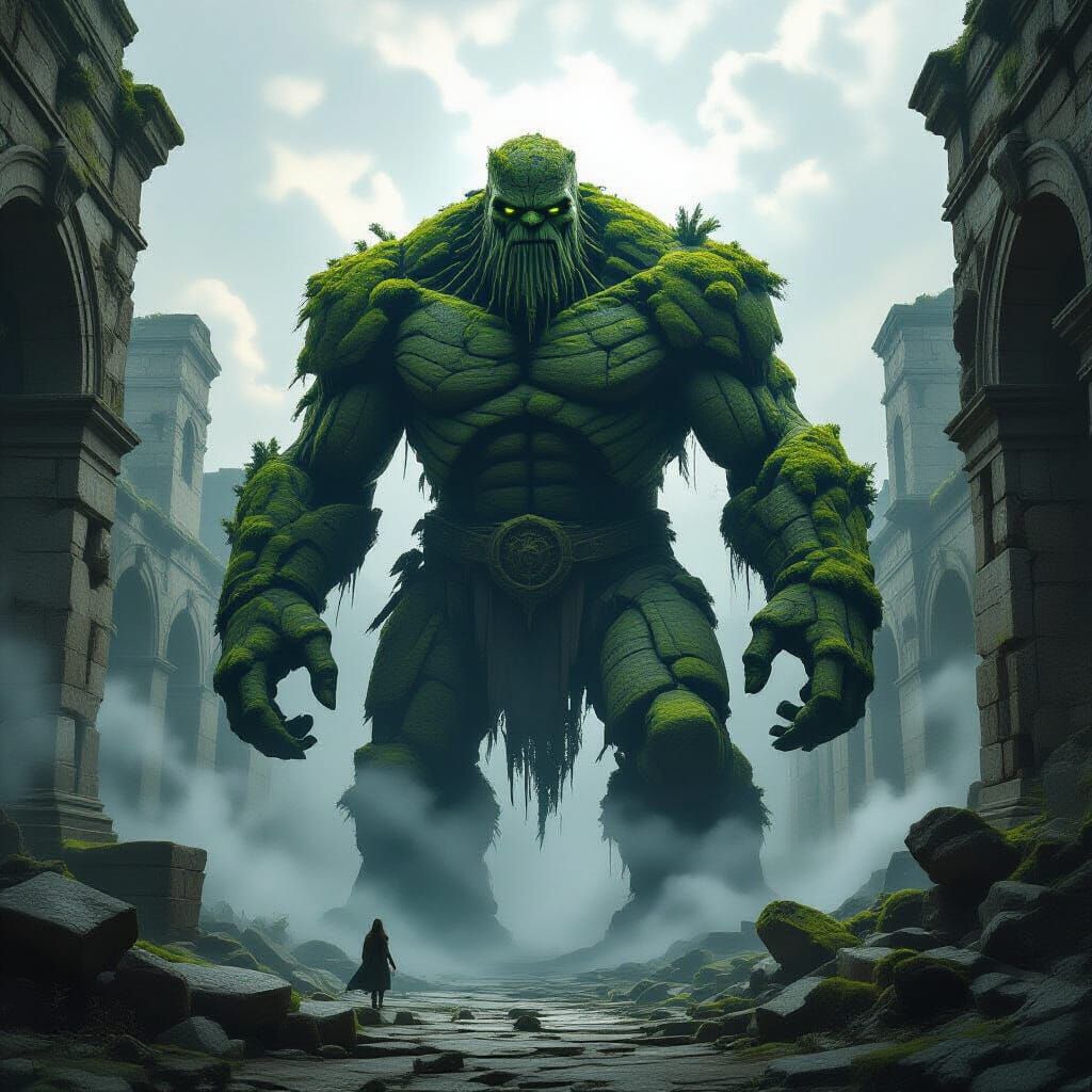 Ancient Stone Golem Guards Lost Civilization Ruins