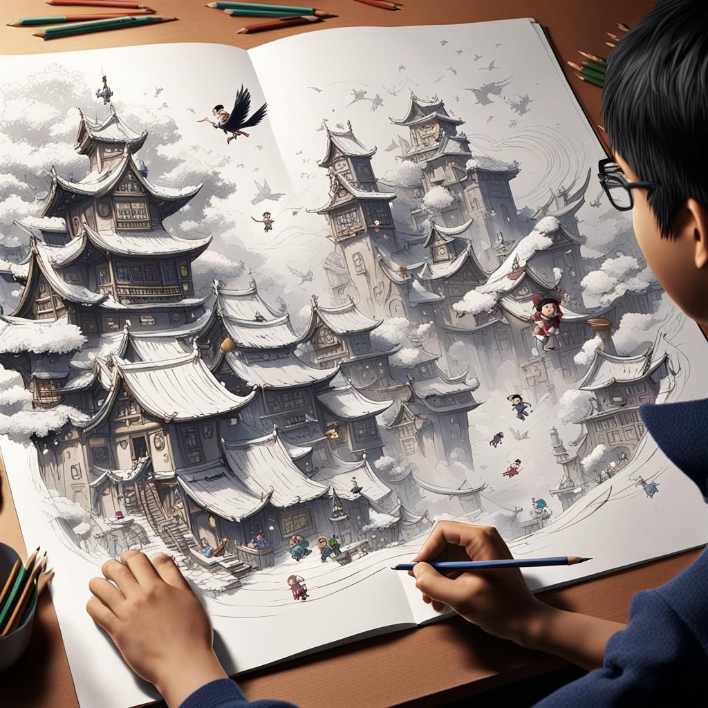 Magical World Animation in Miyazaki Style