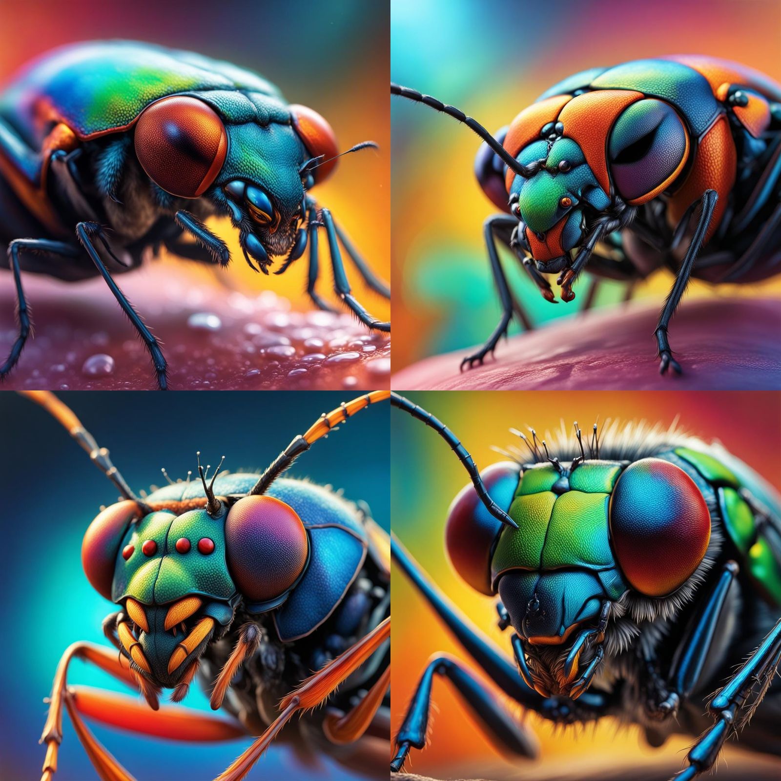 Bug's-Eye View: Hyperrealistic Insect World