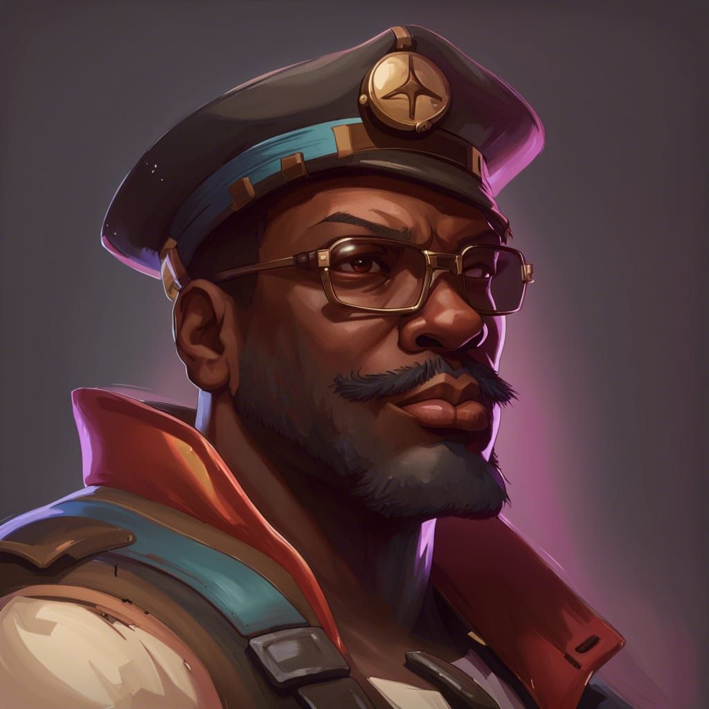 Demoman Portrait in Greg Rutkowski Style
