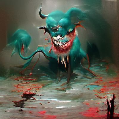Sinister Turquoise Demon of Mucus and Gelatin