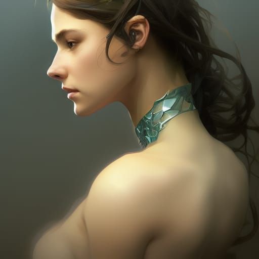 Hyperdetailed Portrait in Triadic Colors