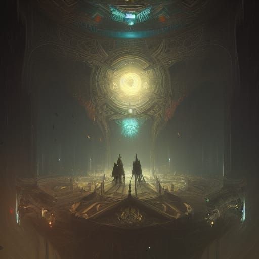 Kaleidoscope of Eyes: Dark Fantasy Concept Art