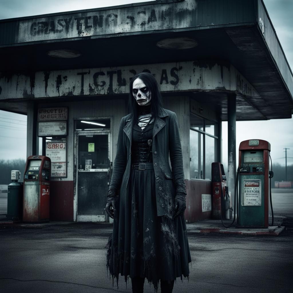 Gothic Apocalypse: Creepy Gas Station Encounter