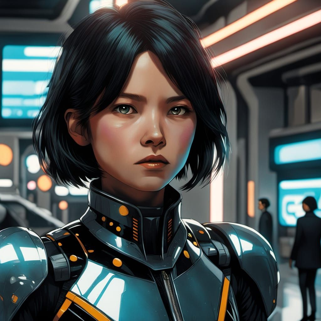 Neon Polka Dot Cityscape: Retro-Futuristic Concept Art