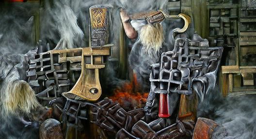 Post-Modern Blacksmith Forges Thor's Hammer