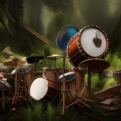 Bluegrass Band Displayed as Fantasy Concept Art