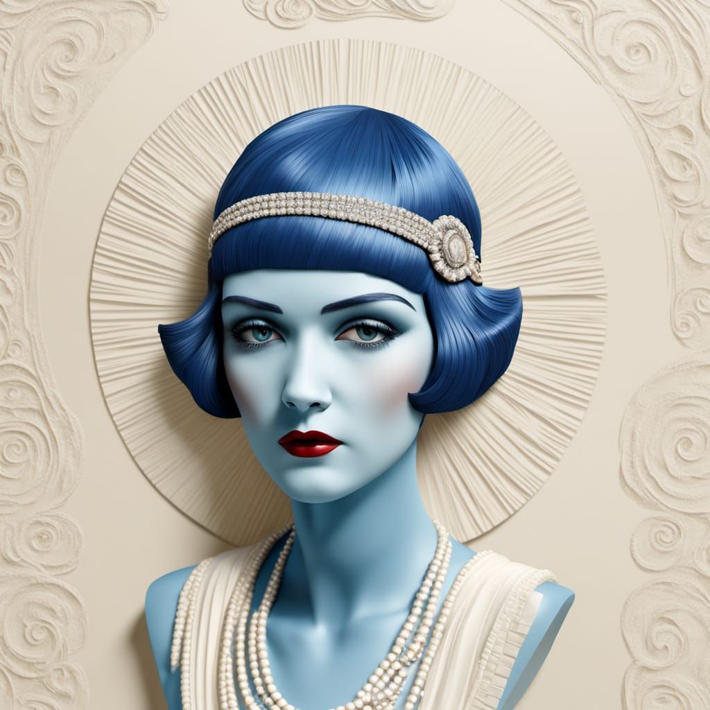 1920s Flapper Bust in 3D