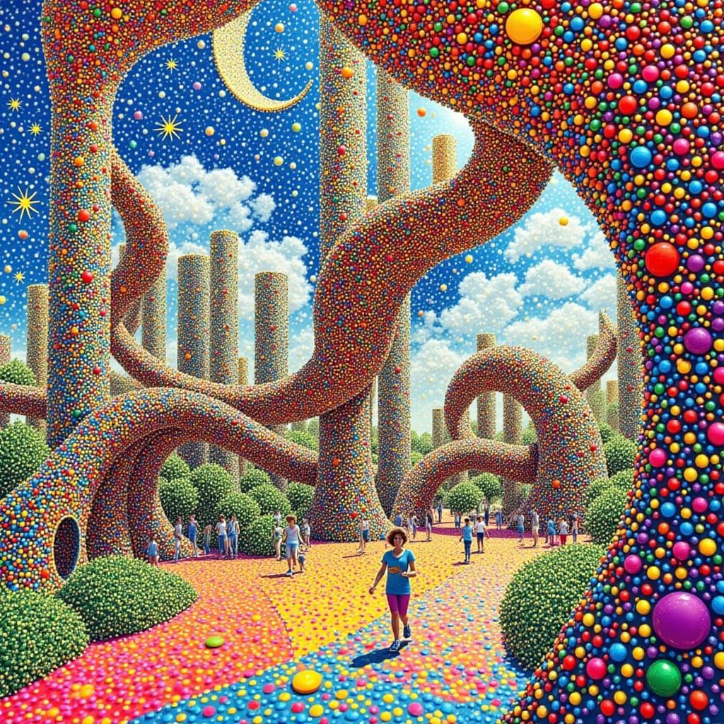 Visitors in Candyland