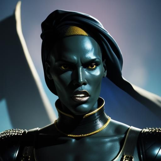 Grace Jones: Dramatic Cinematic Film Still