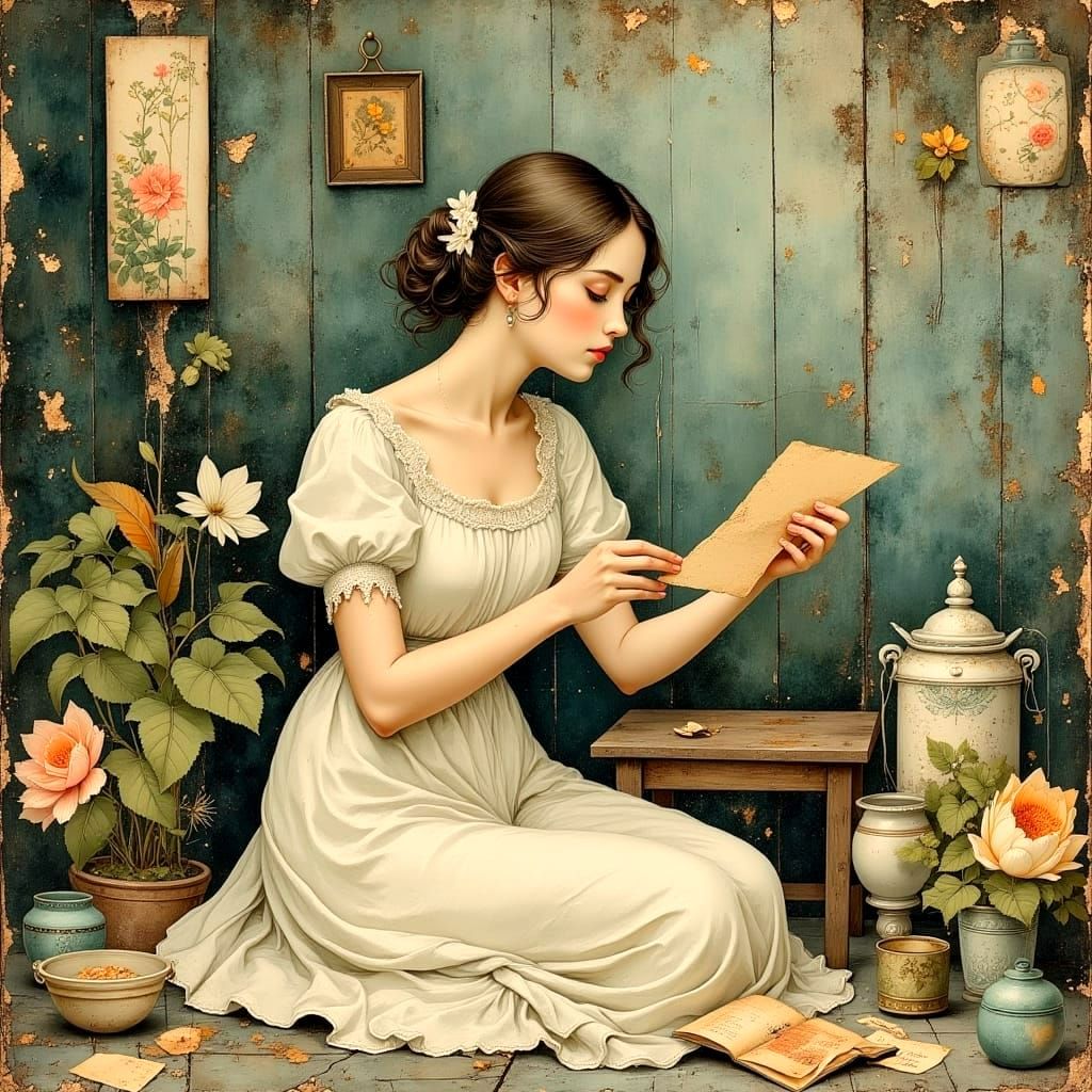 Nostalgic Mementos Displayed as Cozy Pastel Art