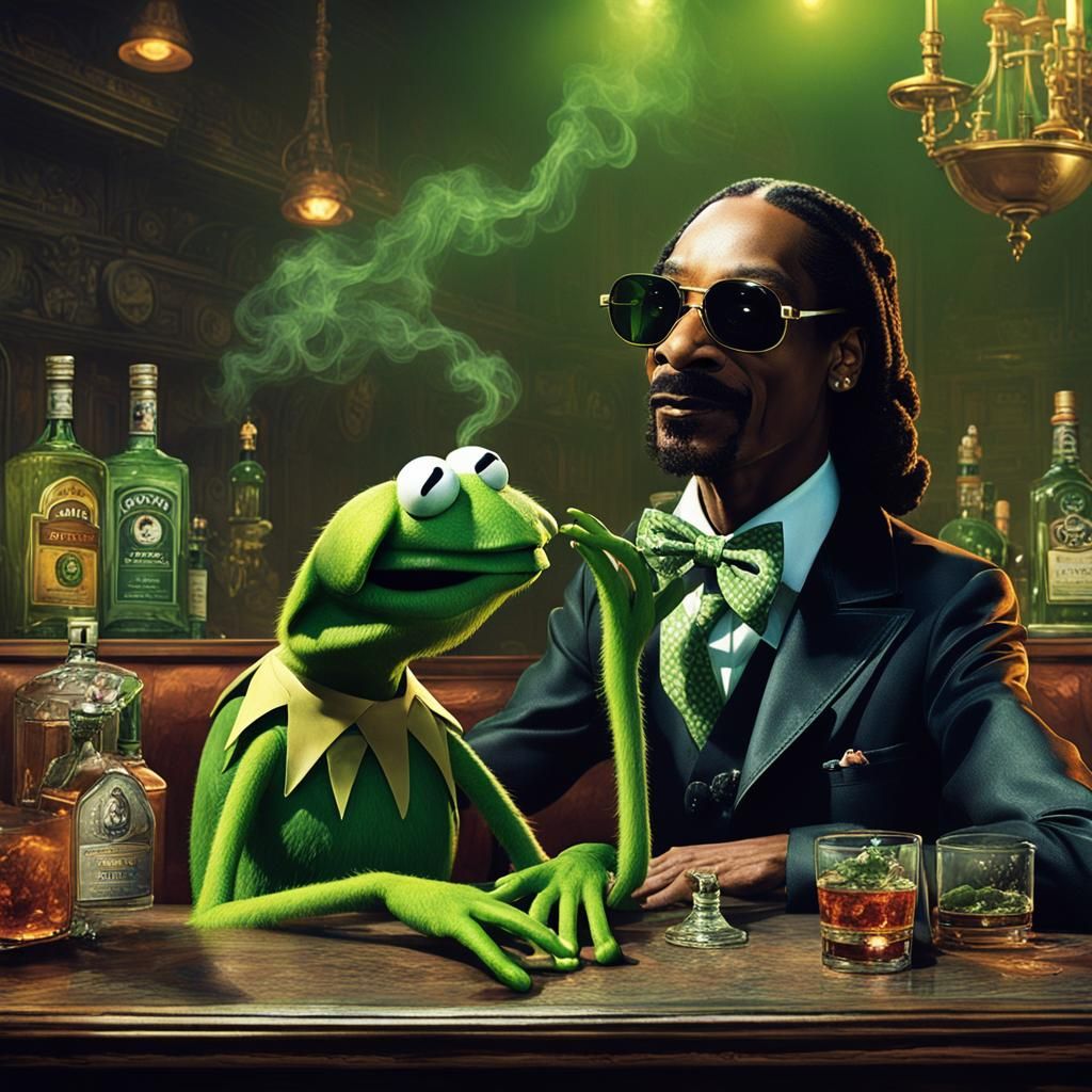 Snoop Dogg and Kermit Duet in Smoky 70s Nightclub